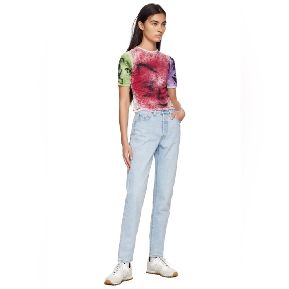 NWT LEVI'S Blue 501 ‘81 Jeans Linear Motion size 25x31 - Picture 4 of 10